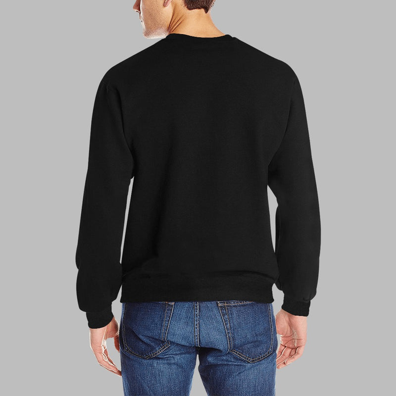 Men's Rib Cuff Crew Neck Sweatshirt(Model H34) Inkedjoy