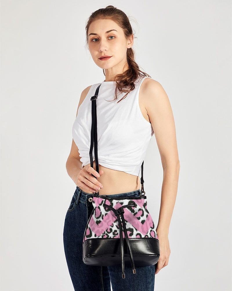 art Mini Drawstring Bucket Bag trisarte