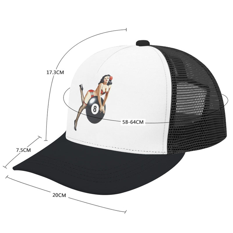 Baseball Cap Bent glue rear hollow (multi-color optional) Inkedjoy