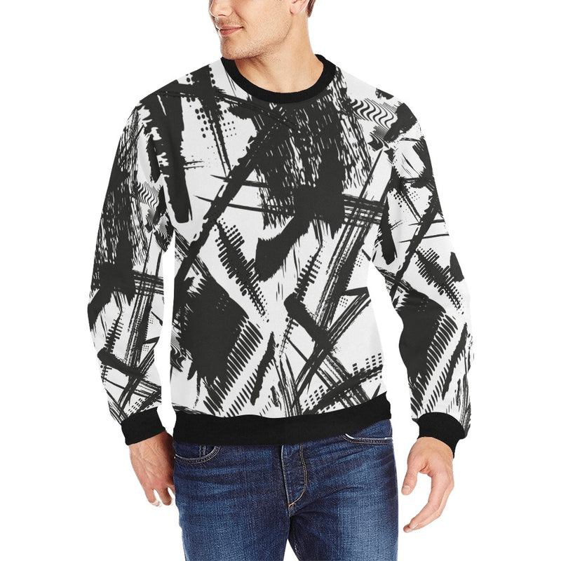 Men's Rib Cuff Crew Neck Sweatshirt(Model H34) Inkedjoy