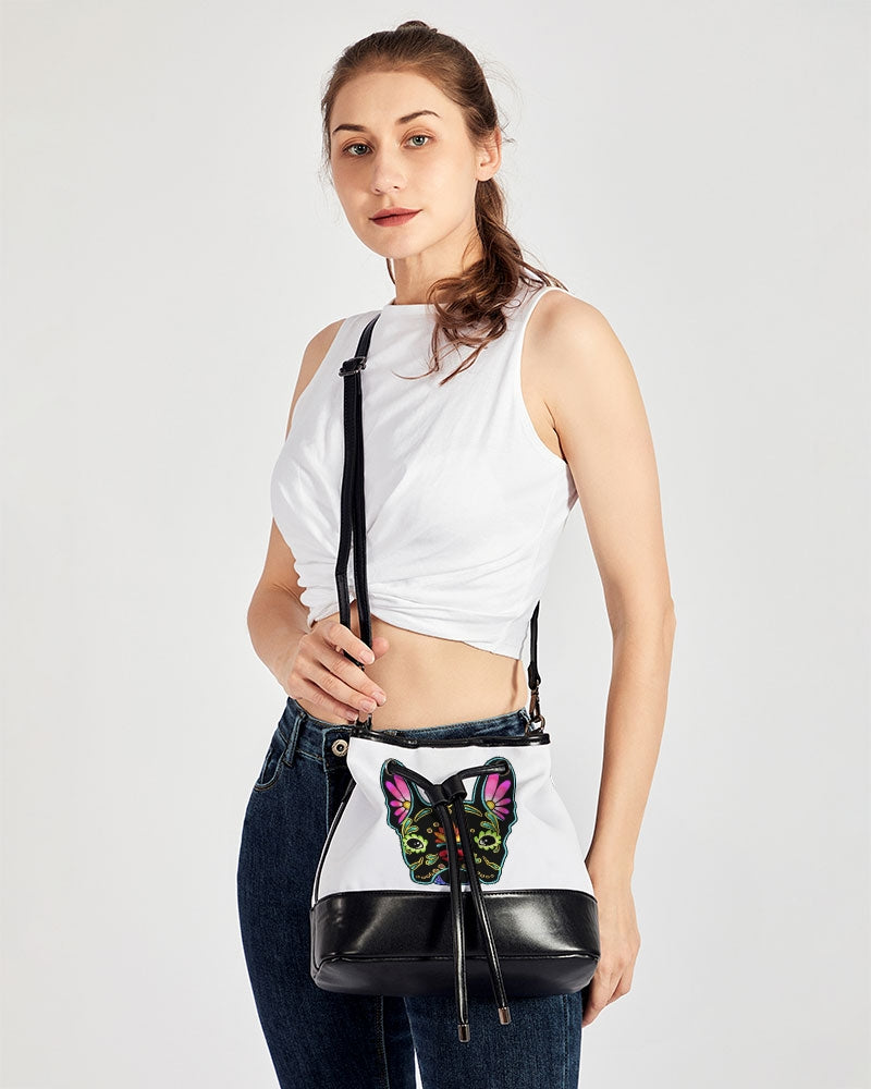 art Mini Drawstring Bucket Bag trisarte