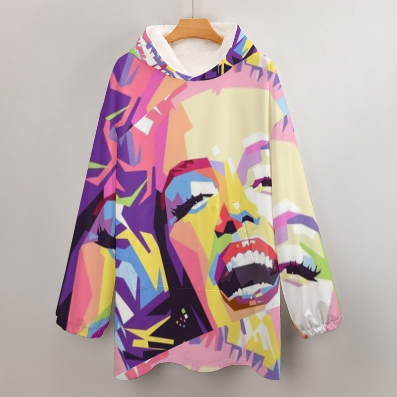 Women's Adult Hooded Blanket Shirt Inkedjoy