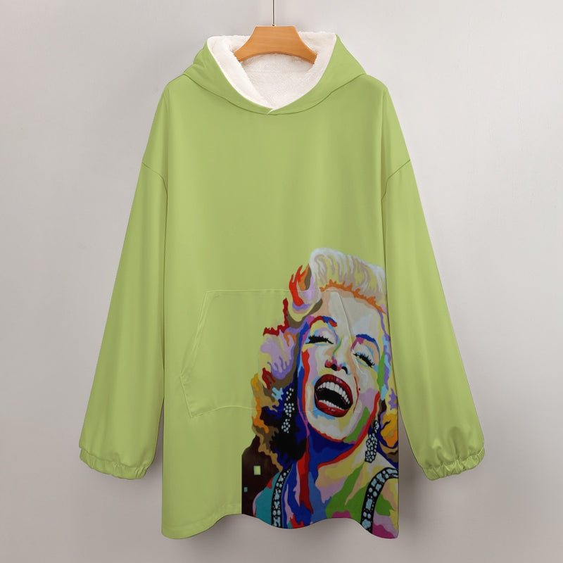 Women's Adult Hooded Blanket Shirt Inkedjoy