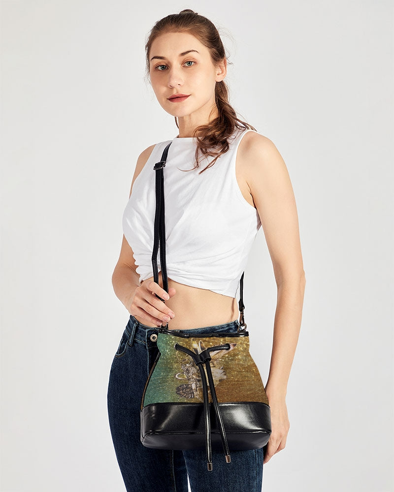 oro Mini Drawstring Bucket Bag trisarte