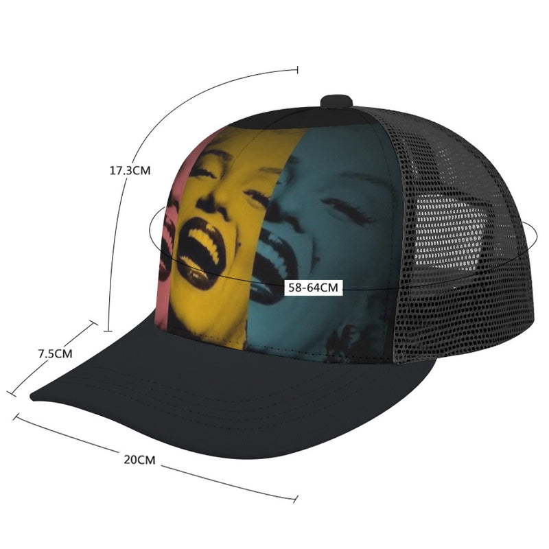 Baseball Cap Bent glue rear hollow (multi-color optional) Inkedjoy