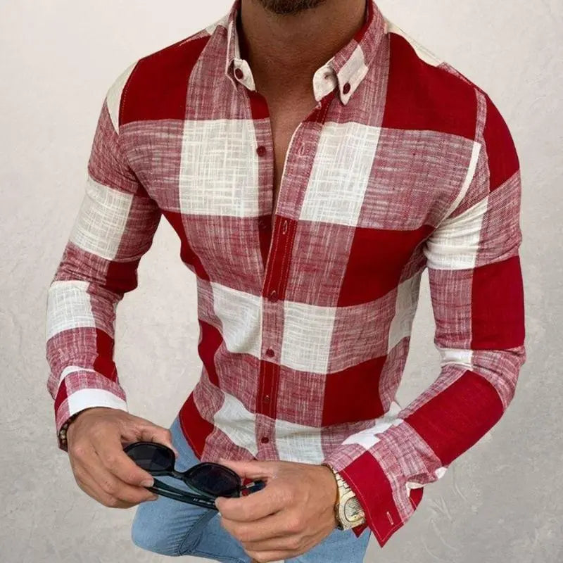 Men's checked shirt