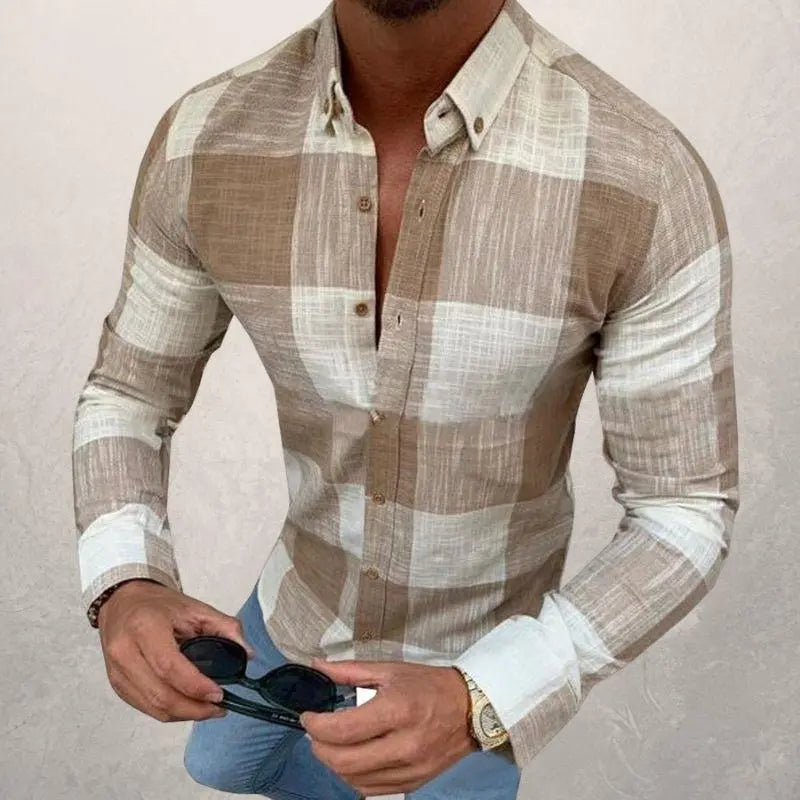 Men's checked shirt