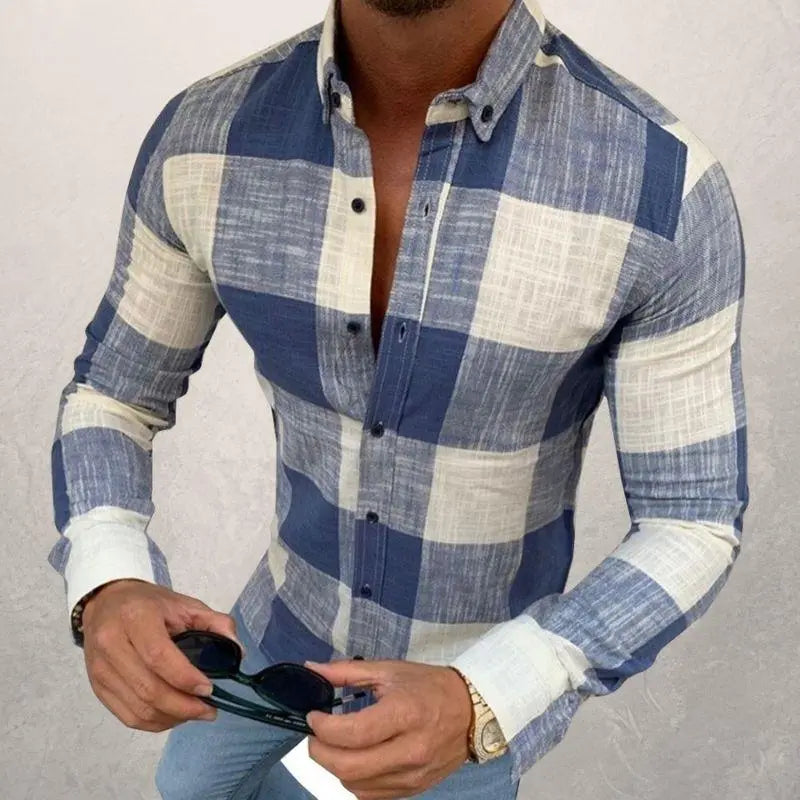 Men's checked shirt