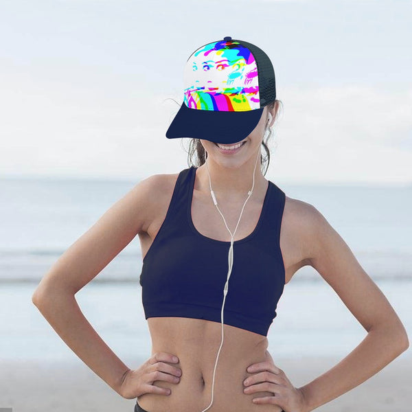 Baseball Cap Bent glue rear hollow (multi-color optional) Inkedjoy