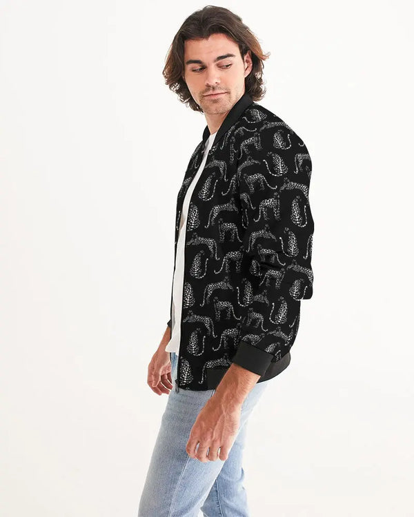 Cheetah Silhouette Men's Bomber Jacket