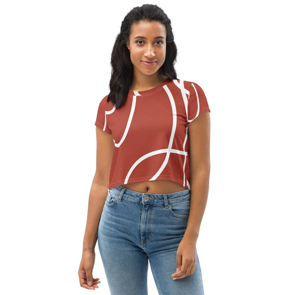 Crop top pop red