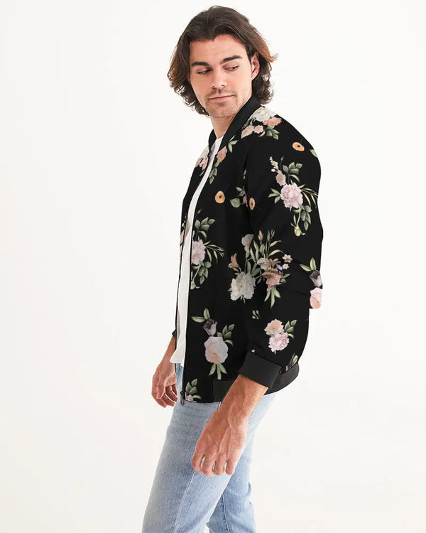 Chaqueta bomber floral para hombre