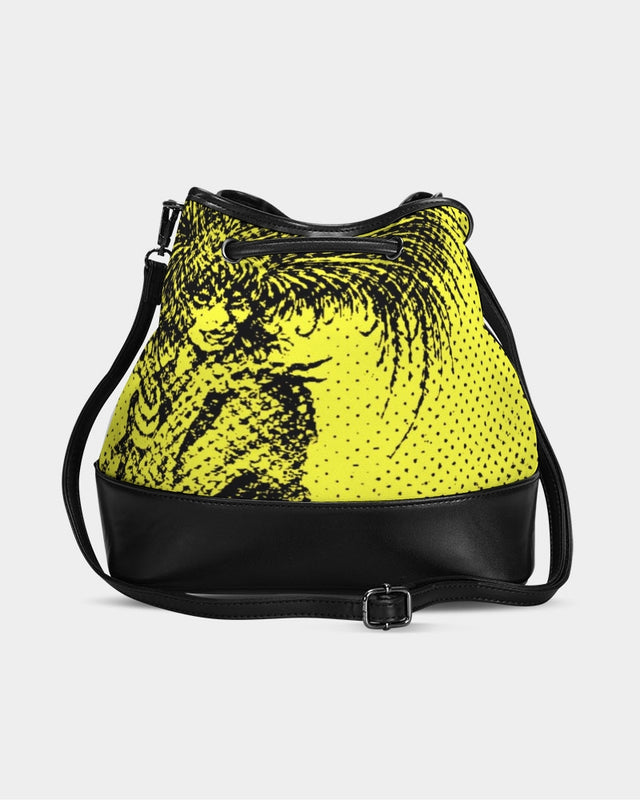 art Mini Drawstring Bucket Bag trisarte