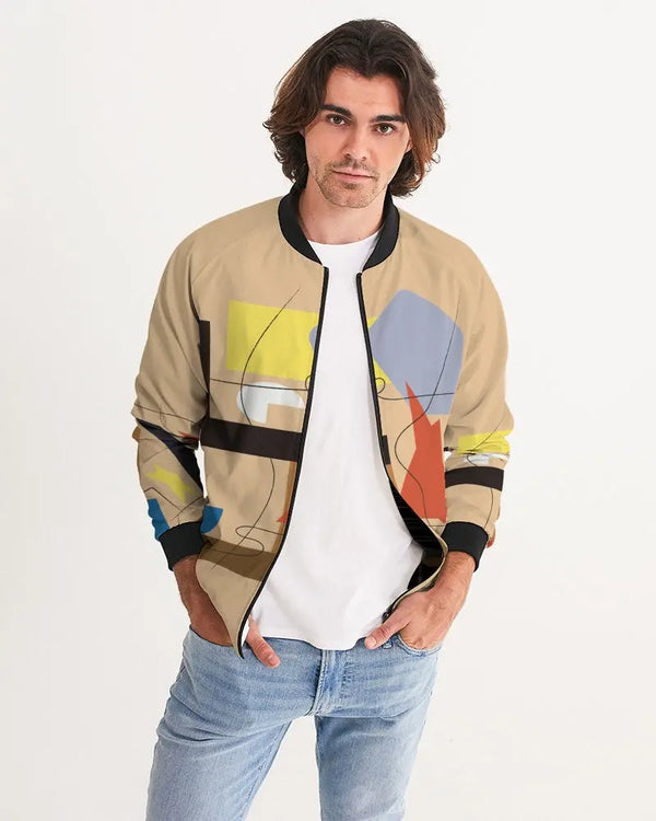 Neutral Color Men's Bomber Jacket