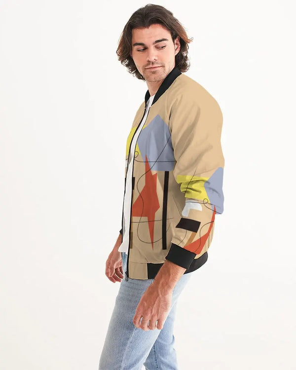 Neutral Color Men's Bomber Jacket