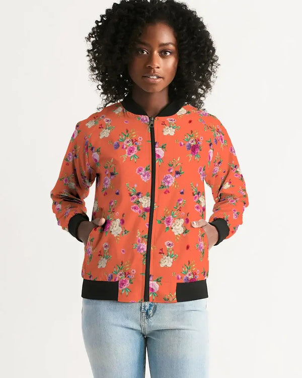 Orange Women's Bomber Jacket