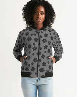 Chaqueta bomber de mujer con estampado