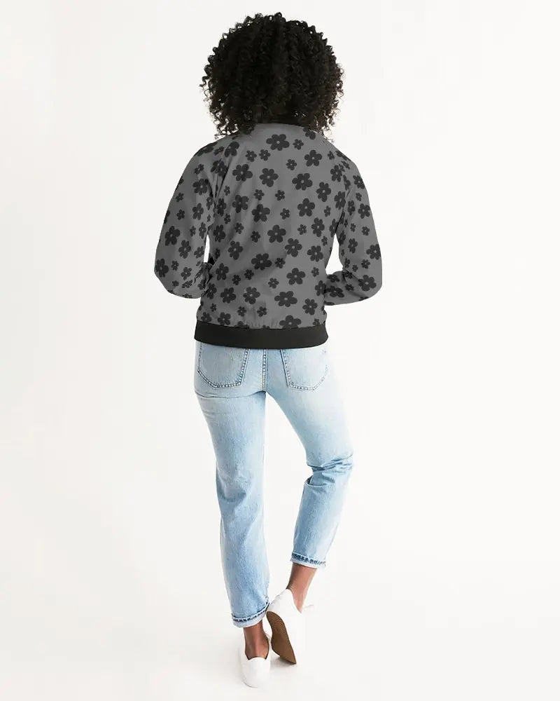 Chaqueta bomber de mujer con estampado