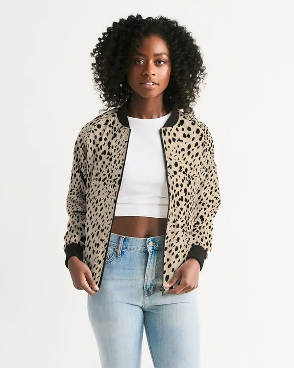 Women's bomber ghepard