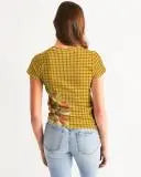 Yellow Plaid Women's Tee