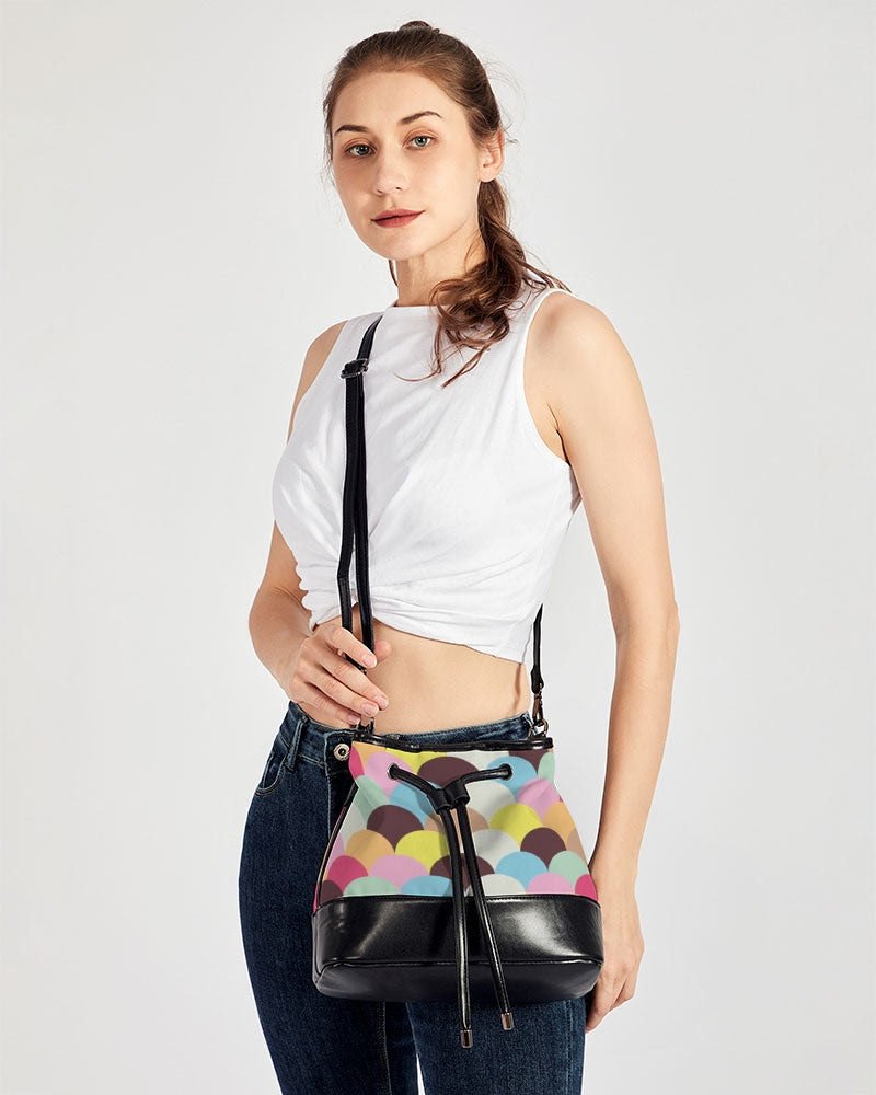 art Mini Drawstring Bucket Bag trisarte