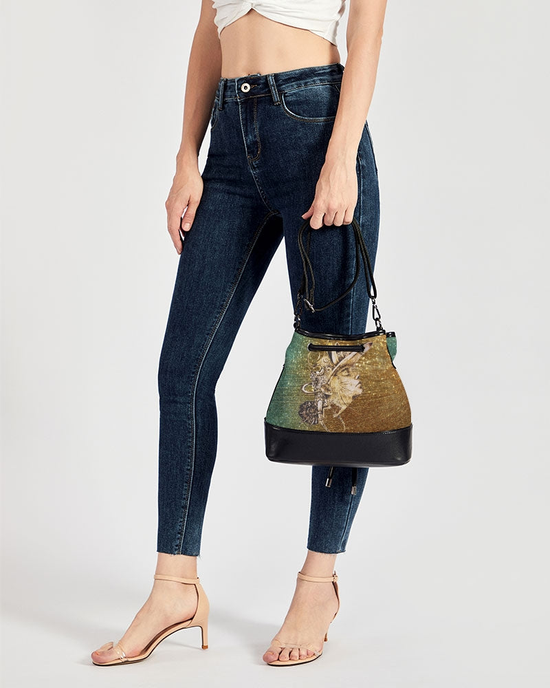 oro Mini Drawstring Bucket Bag trisarte