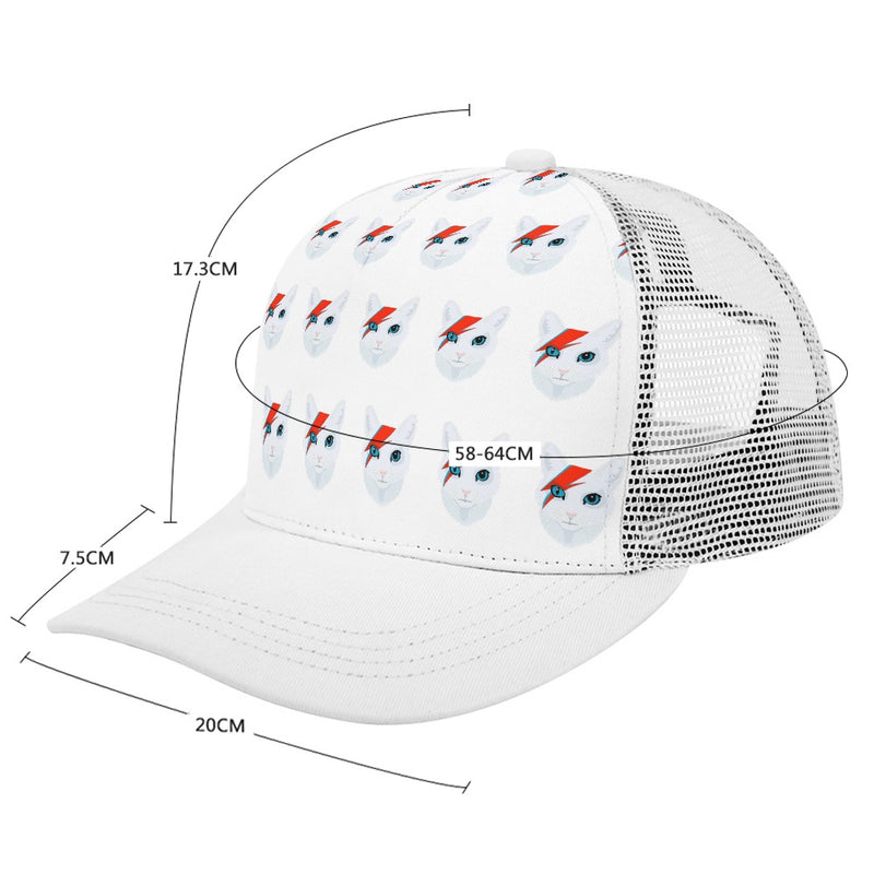 Baseball Cap Bent glue rear hollow (multi-color optional) Inkedjoy