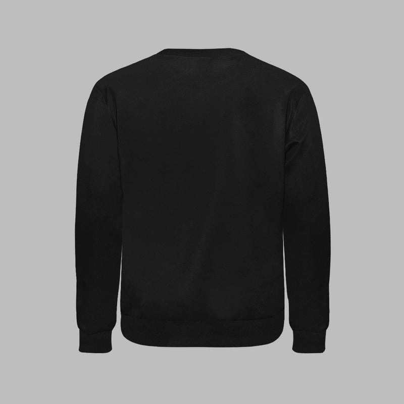 Men's Rib Cuff Crew Neck Sweatshirt(Model H34) Inkedjoy